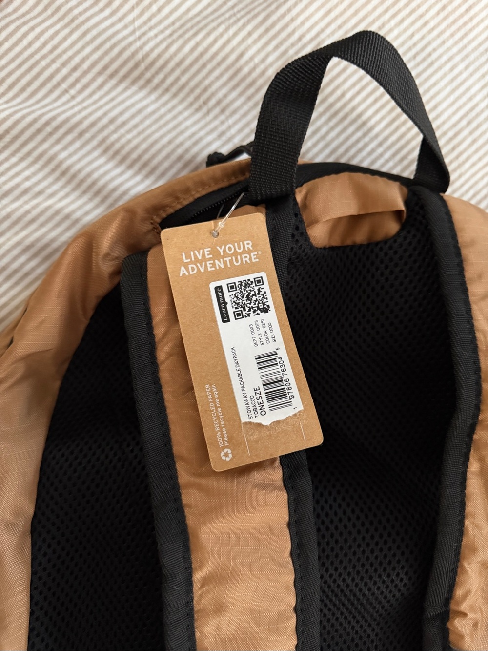 Eddie Bauer Brown Backpack with Black Accents - Picture 3 of 4